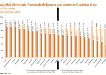 Por confinamiento, el 24,1% de los hogares de Quibdó ya no consume tres veces al día