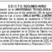 Edicto 2do. aviso Cirilo Asprilla Moreno