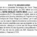Edicto 2do. aviso María Benilda Cuesta Mena