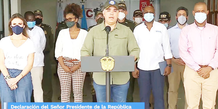 Presidente Duque anunció nuevas medidas contra la inseguridad en Quibdó