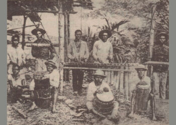 Marimba colgante en Quibdó. 1896