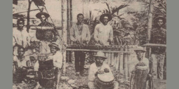 Marimba colgante en Quibdó. 1896