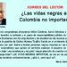 Correo del lector. ¿Las vidas negras en Colombia no importan?