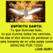 Oración al Espíritu Santo. Luis Hurtado