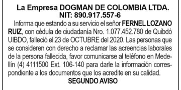 Edicto 2do. aviso Fernel Lozano Ruiz