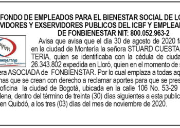 Edicto 1er. aviso Stuard Cuesta Rentería