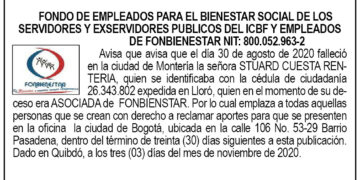 Edicto 1er. aviso Stuard Cuesta Rentería