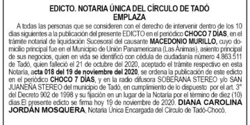 Edicto Macedonio Murillo
