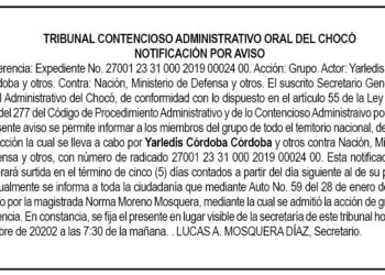 Notificación por aviso