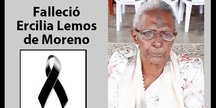 Falleció Ercilia Lemos de Moreno