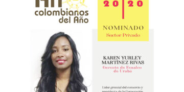 Karen Yurley Martínez Rivas, nominada en Afrocolombianos del Año 2020