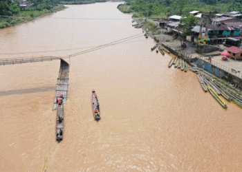 Invías inició el desmonte del puente colgante de Lloró