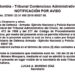 Notificación por aviso. Acción de Grupo