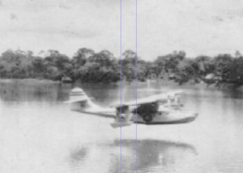 Así acuatizaban los hidroaviones Catalina en el Atrato