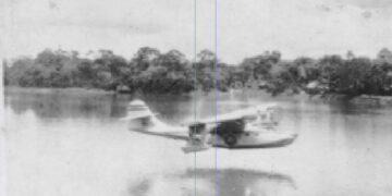 Así acuatizaban los hidroaviones Catalina en el Atrato