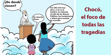 Chocó, el foco de todas las tragedias (caricatura)
