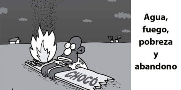 Agua, fuego, pobreza y abandono (caricatura de Matador)