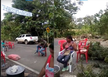 Paso restringido en el tercer día de protesta en la vía  Riosucio-Bajirá