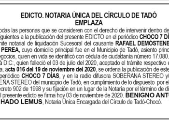 Edicto Rafael Demóstenes Copete Perea