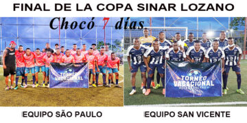 Mañana se juega la final de la Copa Sinar Lozano