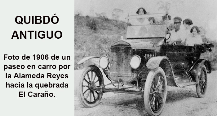 Quibdó antiguo. Paseo en carro. 1906.