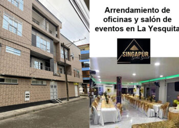 Arrendamiento de oficinas y salón de eventos en La Yesquita