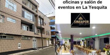 Arrendamiento de oficinas y salón de eventos en La Yesquita