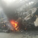 Queman bus de pasajeros en la vía Tadó-Pereira