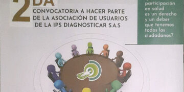 2da. convocatoria a hacer parte de la Asociación de Usuarios de la IPS Diagnosticar S.A.S.