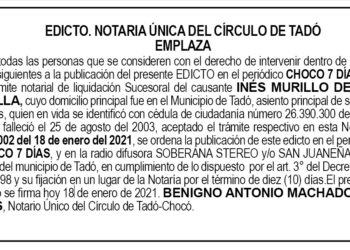 Edicto Inés Murillo de Asprilla
