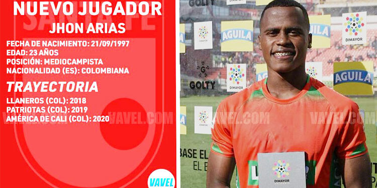Jhon Arias es nuevo jugador de Independiente Santa Fe
