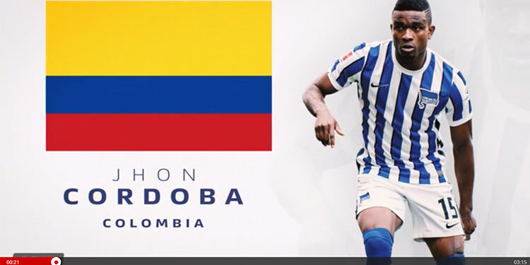 Video en Alemania exalta figura de Jhon Córdoba