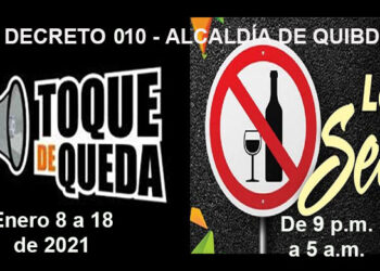 Toque de queda y ley seca en Quibdó