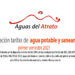 Aguas del Atrato: Tarifas de agua potable y saneamiento, 1er. semestre 2021