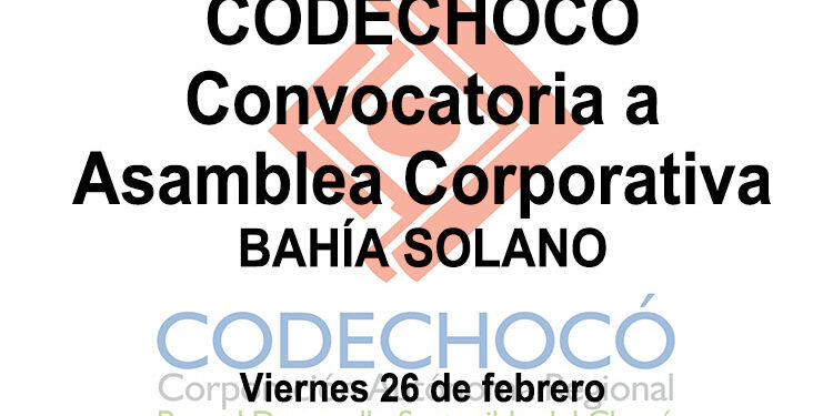 Codechocó: convocatoria a Asamblea Corporativa