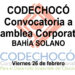 Codechocó: convocatoria a Asamblea Corporativa