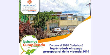 A un año de la administración actual de Codechocó, ésta logró reducir en 84% la deuda con la que fue recibida la entidad en el 2020