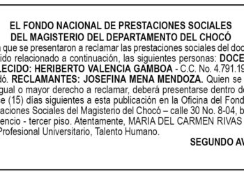 Edicto 2do. aviso Heriberto Valencia Gamboa