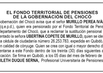 Edicto Iván Julio Murillo Perea
