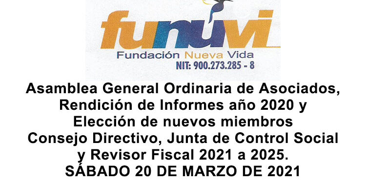 Funuvi: Asamblea General Ordinaria de Asociados