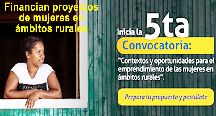 $1.426 millones para financiar proyectos de mujeres rurales del Pacífico