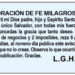 Oración de Fe Milagrosa. L.G.H.P.