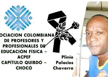 Sentido pésame del Comité de Profesores de Educación Física de Quibdó, ACPEF