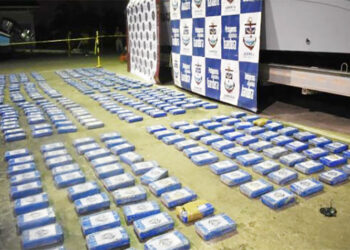 Incautan 915 kilos de coca en el estero La Paila, Litoral de San Juan