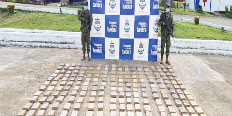 Incautan 200 kilos de coca en Arusí, Nuquí