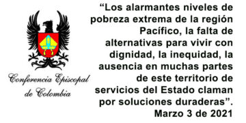 Obispos de Colombia rechazan atrocidades contra los pobladores del Pacífico