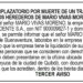 Edicto 3er. aviso Mario Vivas Moreno
