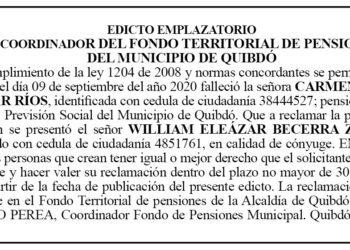 Edicto Carmen Niela Salazar Ríos