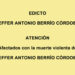 Edicto Yeffer Antonio Berrío Córdoba