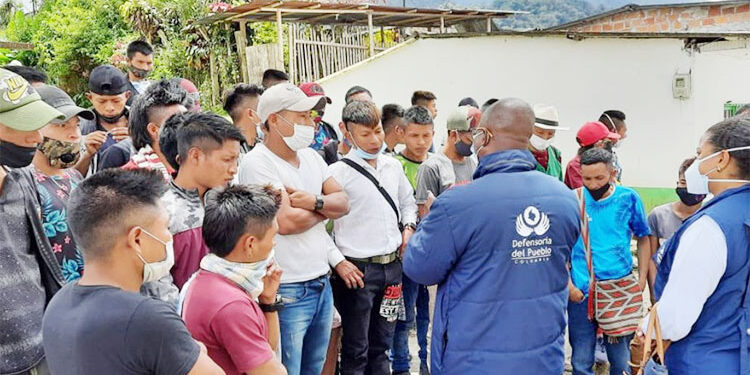 Ayudas y retorno de indígenas desplazados del Alto Andágueda